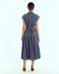 SIXDO Woven Flared Dress for Women